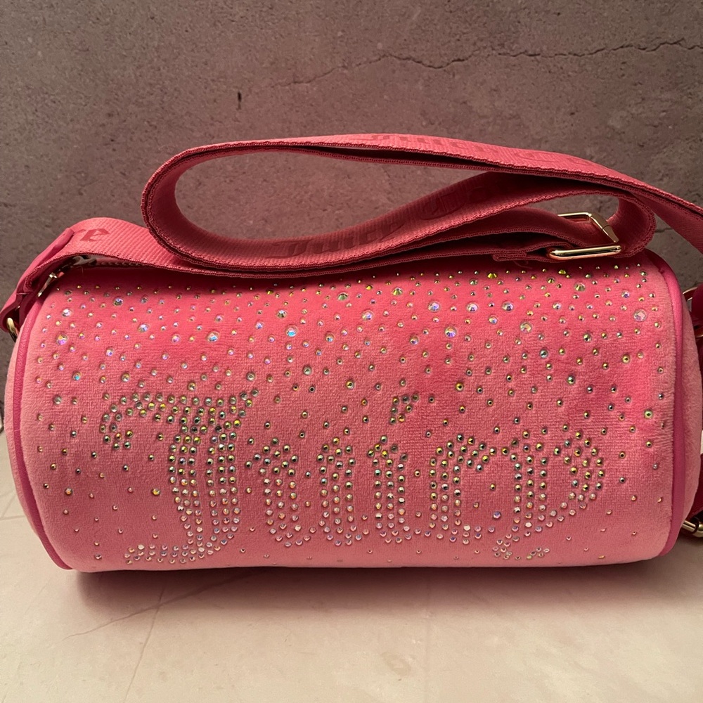 ❌SOLD JUICY COUTURE LET IT SHINE ROLL BAG JUICY PINK  NWOT - Picture 15 of 15